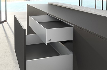 Боковина ящика AvanTech YOU, H139, NL350, цвет белый, левая