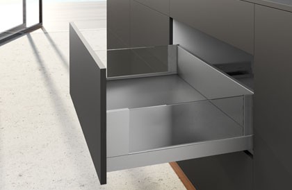 Боковина короба AvanTech YOU Inlay, H187, NL600, цвет серебристый, левая
