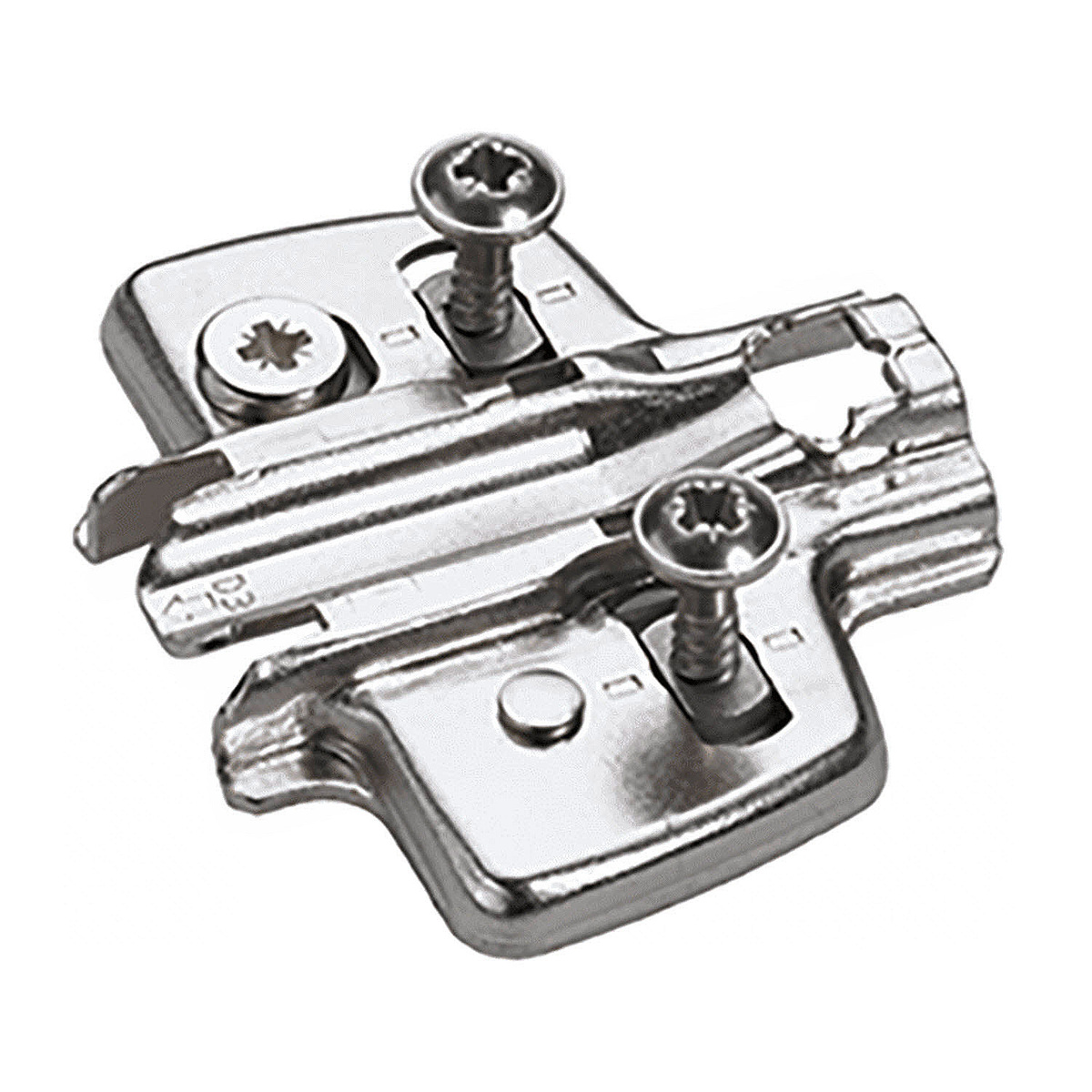 Монтажная планка крестообразная System 8099 Hettich Direct для Sensys/Intermat, LR37, D5, со штифтами и специальными винтами, с эксцентриком