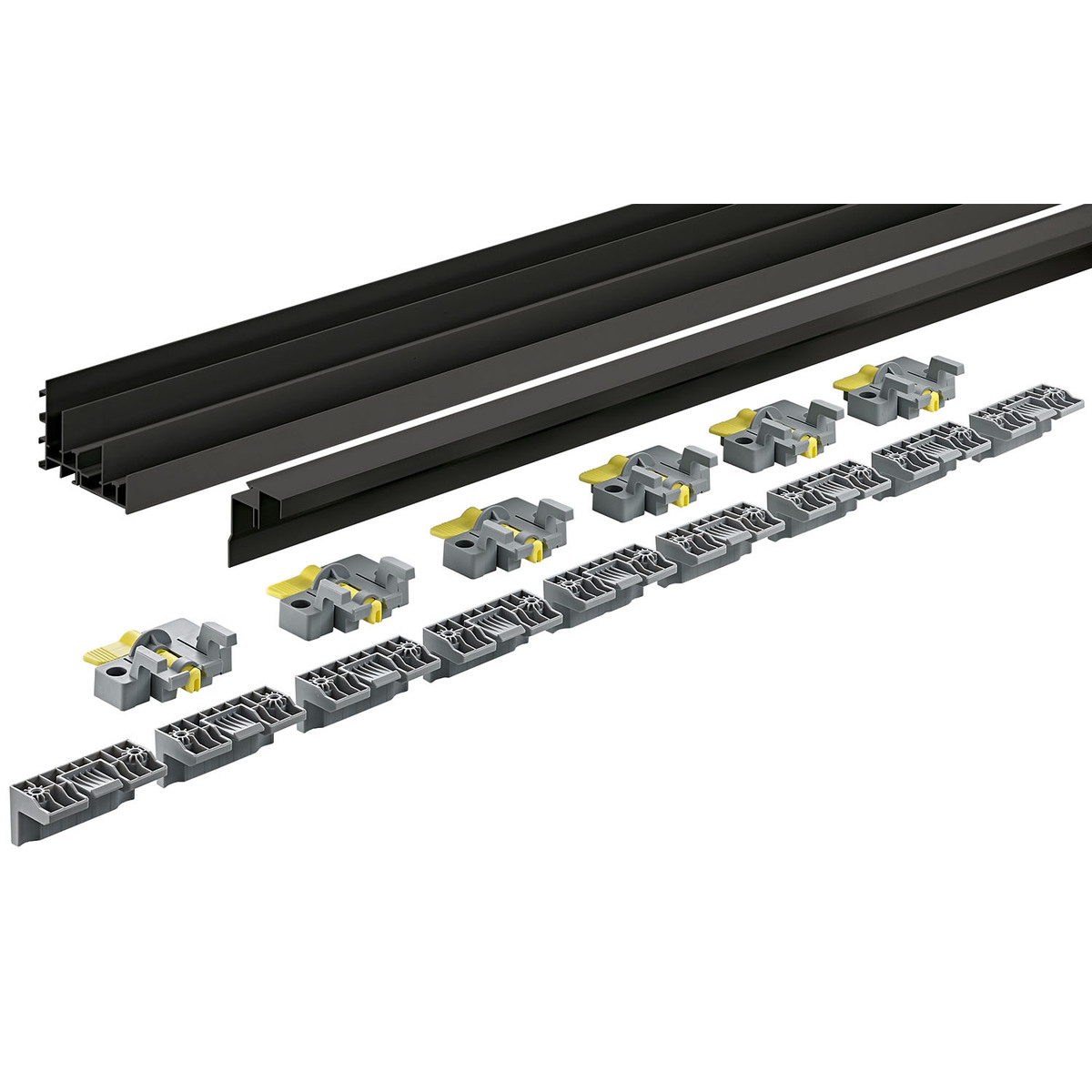 Комплект профилей TopLine XL strong/STB19.0, L2300 мм, алюминий анодированный, цвет черный