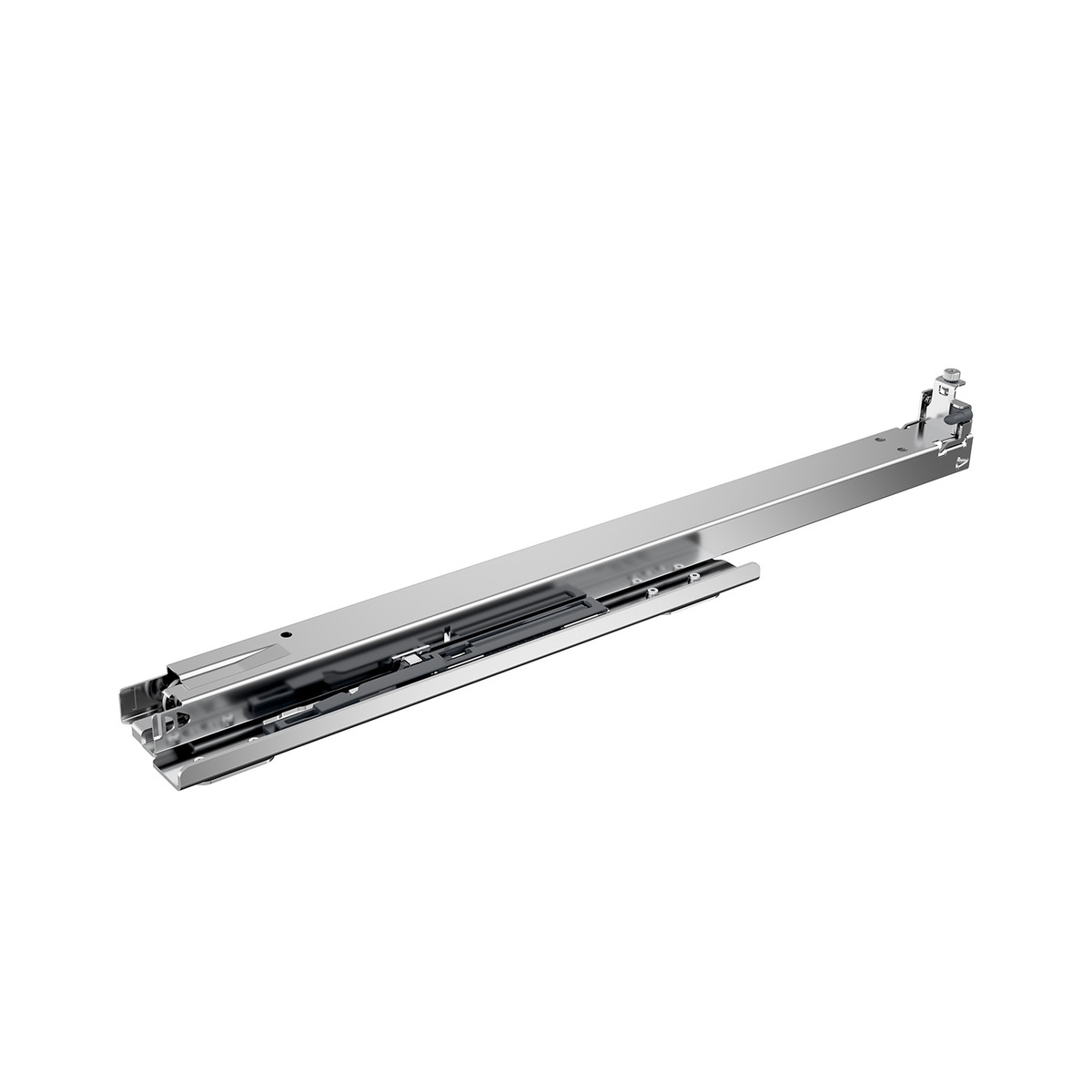Направляющая для монтажа на нижнюю панель Actro 5D, полного выдвижения, с демпфером Silent System, L (40 кг), EB23, NL350, правая