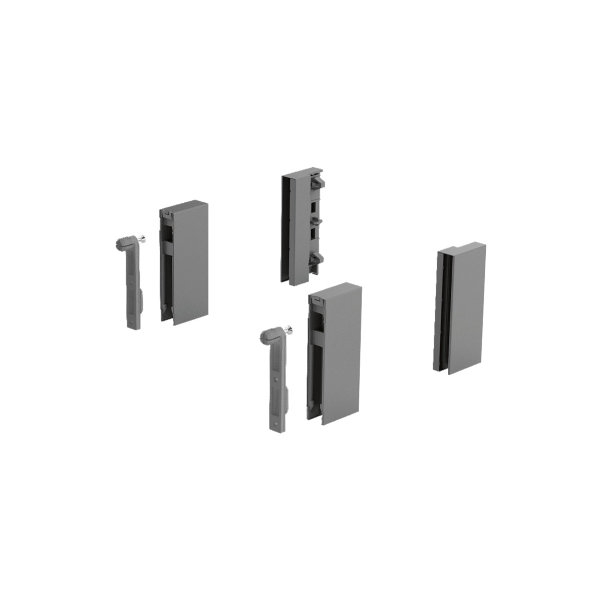 Комплект адаптеров DesignSide ArciTech, H92, цвет антрацит