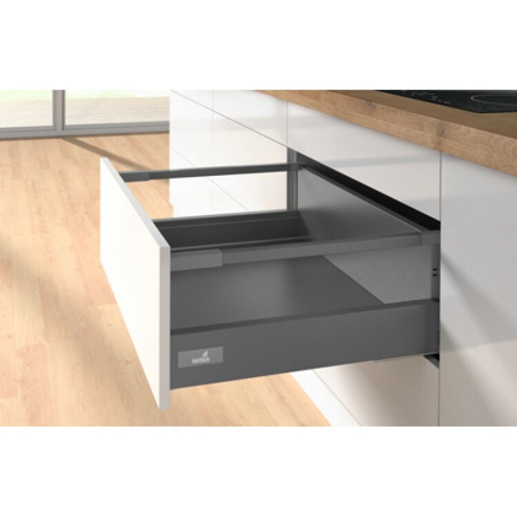 Комплект короба InnoTech Atira полного выдв. Silent System, 520*176, Релинги, Антрацит