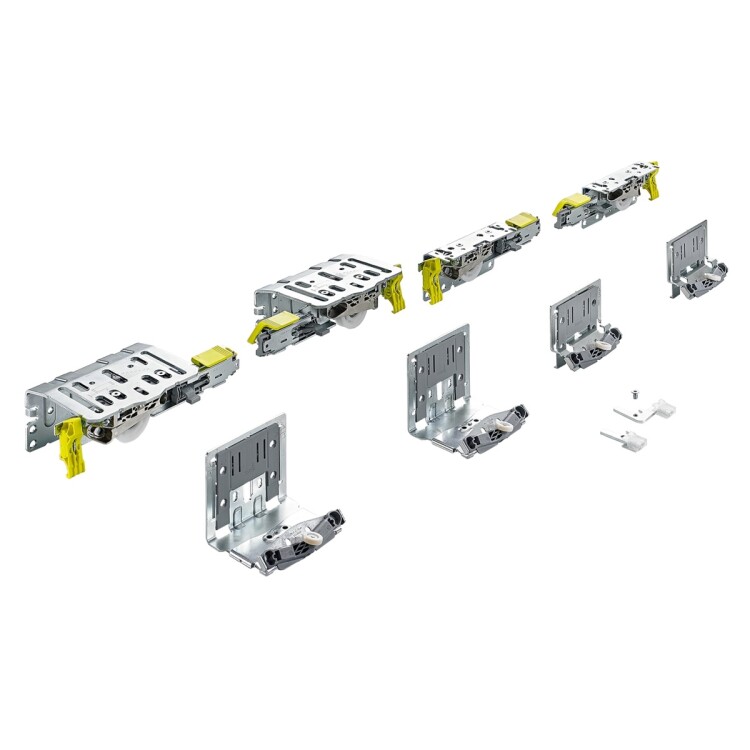 Комплект фурнитуры TopLine XL для 2 дверей, STB19/17мм, толщина двери 22-30 мм, 80 кг